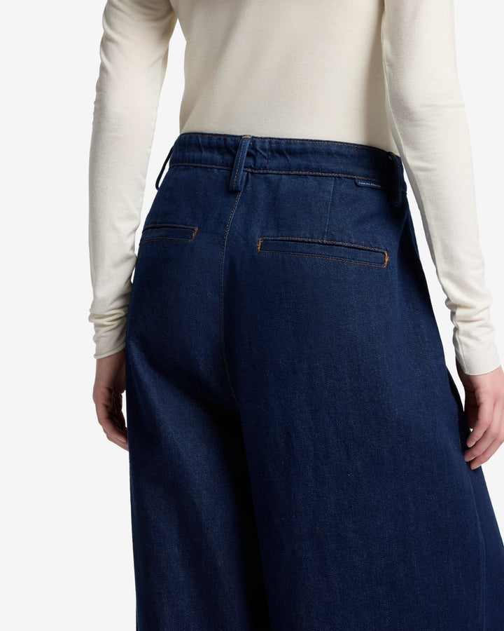 MANKIND Pleated Wide Leg Trouser in Franklin