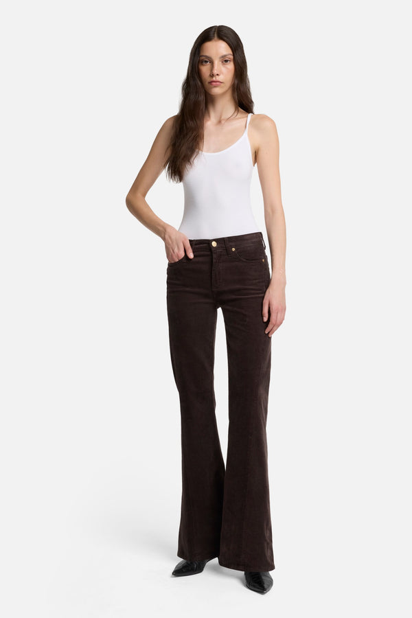 Corduroy Twisted Tailorless Dojo in Coffee Bean