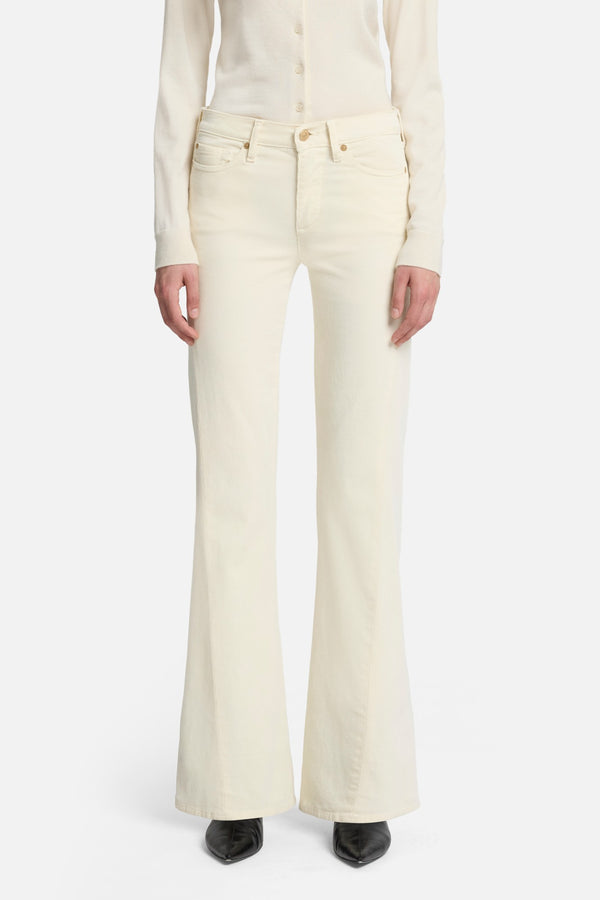 Corduroy Twisted Tailorless Dojo in Eggshell