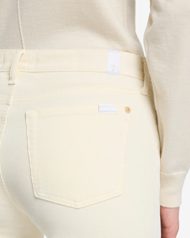 Corduroy Twisted Tailorless Dojo in Eggshell | 7 For All Mankind