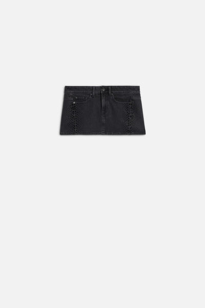 MANKIND Twisted Cherry Skirt in Thunderstorm
