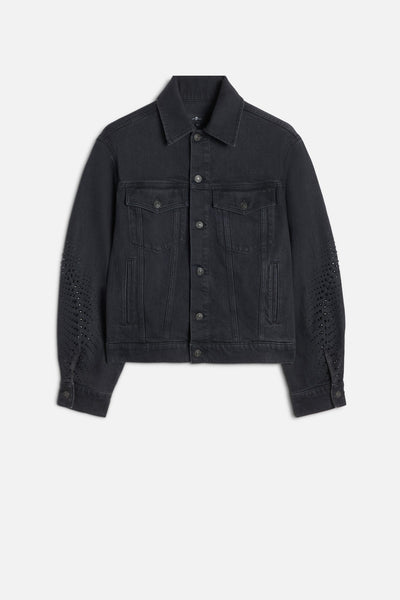 MANKIND Twisted Trucker Jacket in Thunderstorm