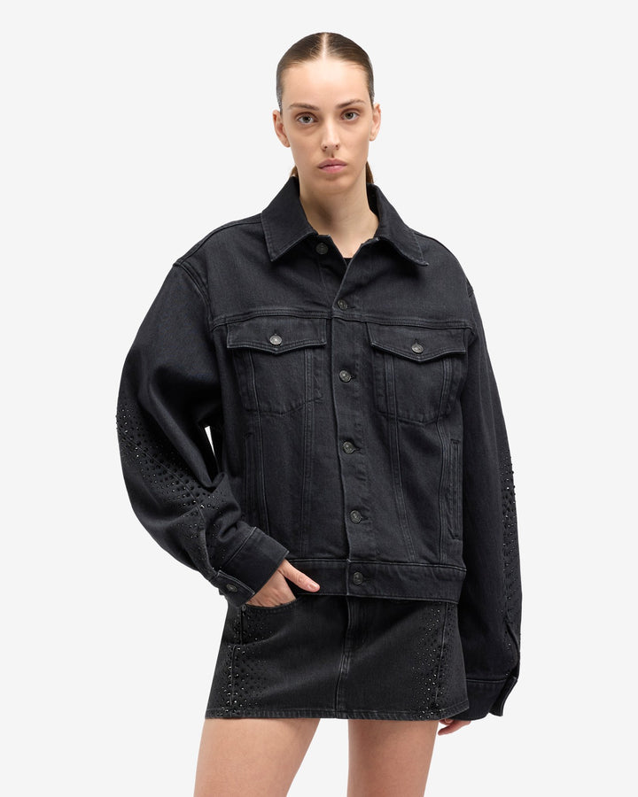 MANKIND Twisted Trucker Jacket in Thunderstorm | 7 For All Mankind