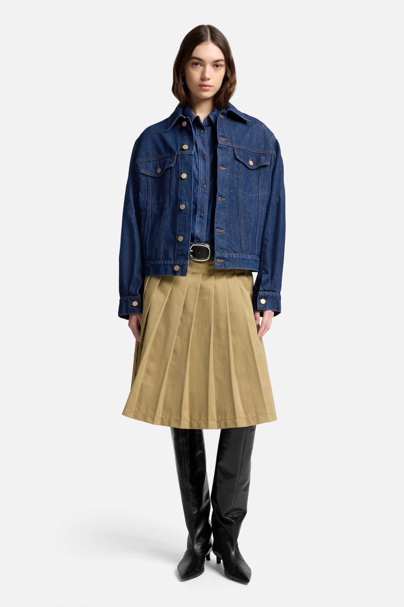 MANKIND Twisted Trucker Jacket in Blue Petal | 7 For All Mankind