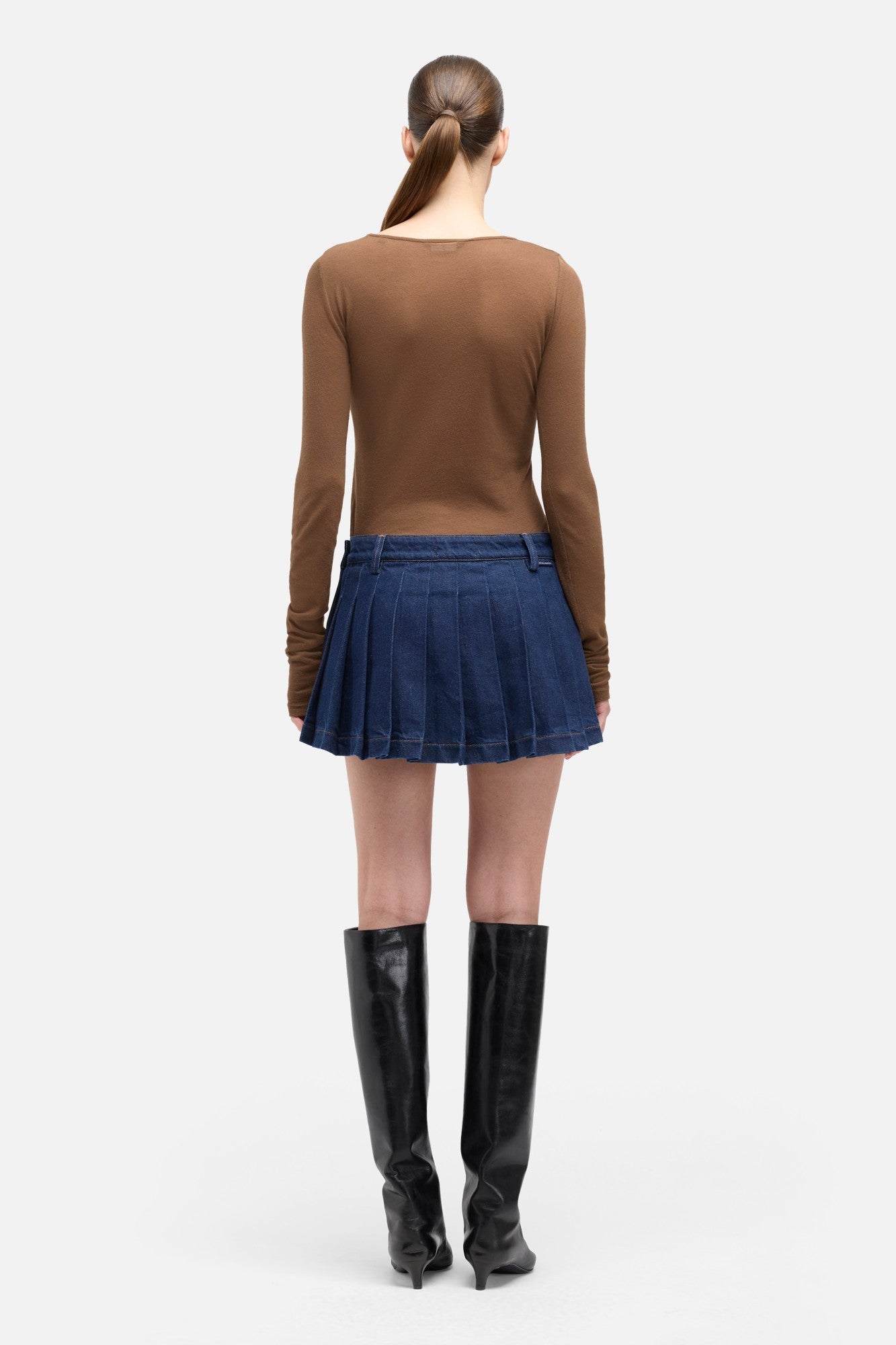 MANKIND Pleated Mini Skirt in Franklin | 7 For All Mankind