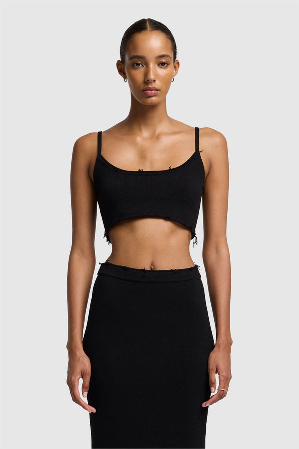 CROPPED TANK in Cotton