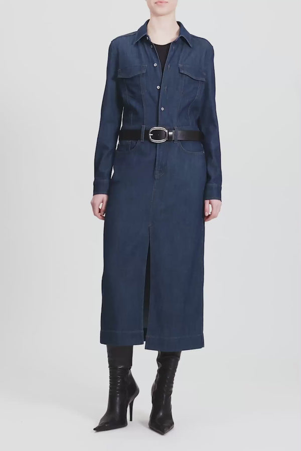 Weightless Denim Maxi Dress in Halona | 7 For All Mankind