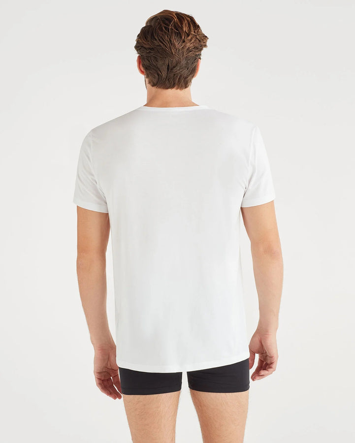 V Neck Tee 2 Pack in White | 7 For All Mankind