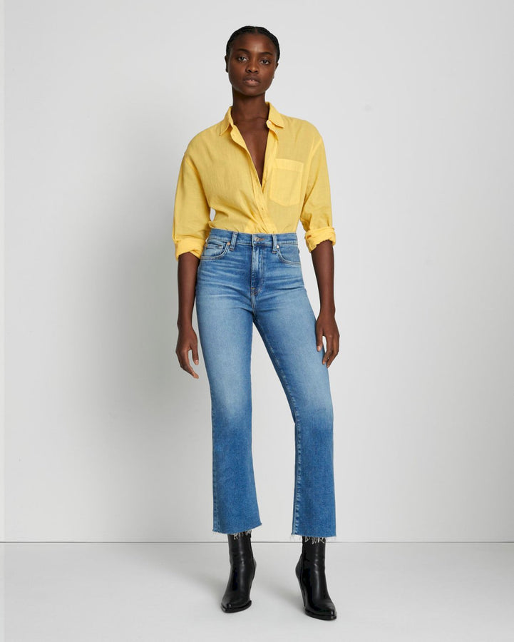 Womens - High Rise Skinny Flare Jeans in Lighter Indigo Vintage