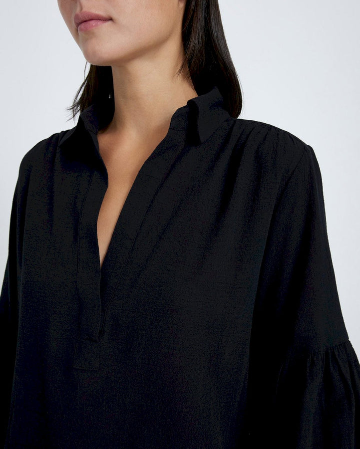 Cute Black Top - Balloon Sleeve Top - Ribbed Knit Top - Lulus