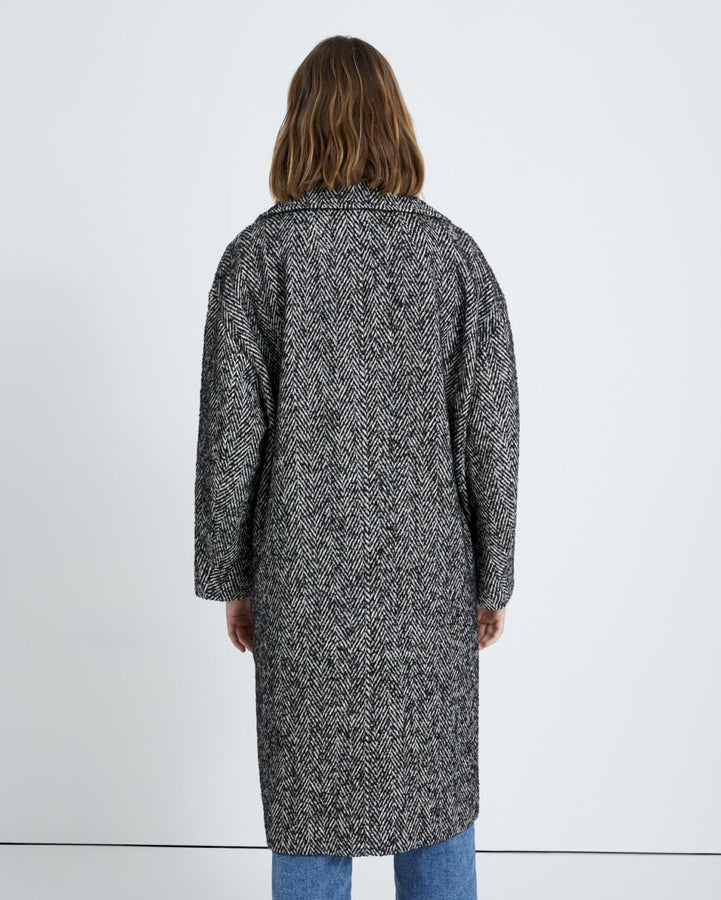 Herringbone winter coat on sale womens