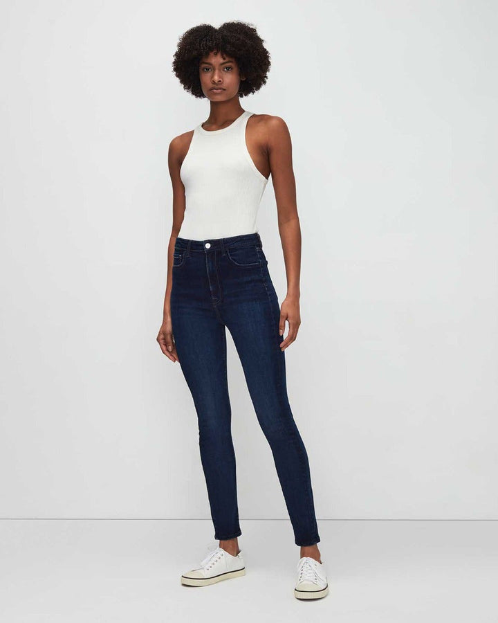 J Brand Maria High Rise Photo Ready Skinny Jeans - Seriously Black