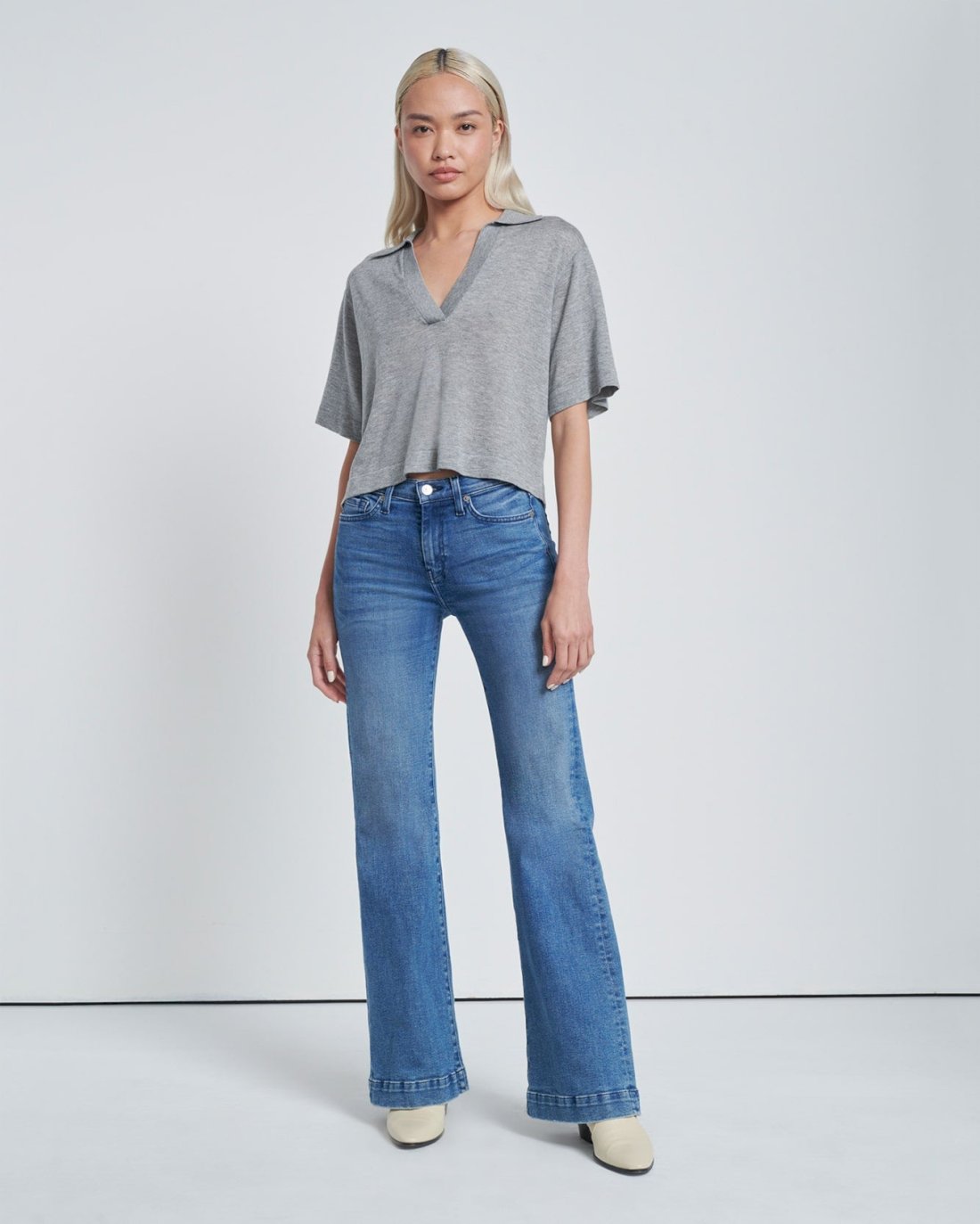デニム・ジーパン 7 For All Mankind 'Dojo Tailorless' jeans (JSDJ5260LB 7F00) Tailorless Dojo in Distressed Authentic Light | 7 For All