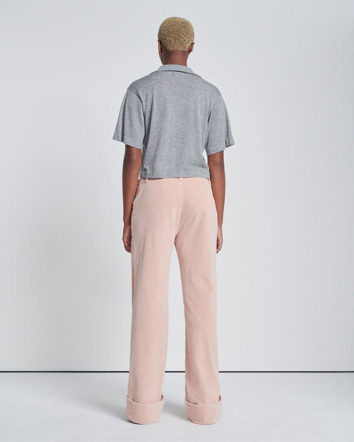 Corduroy Easy Trouser in Cameo Rose