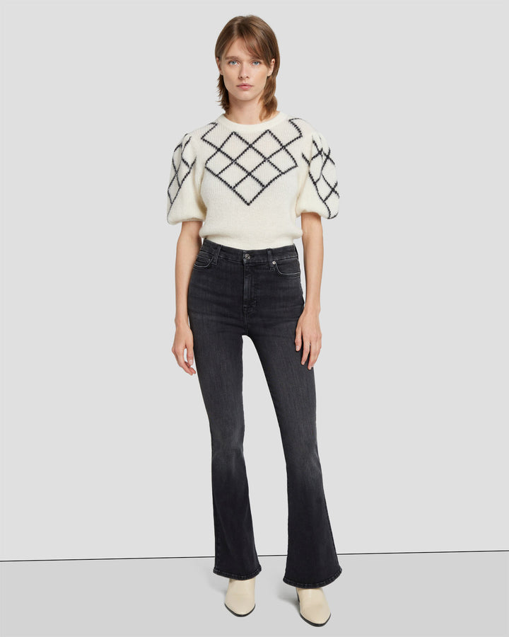 Puff Diamond Sweater in Cream | 7 For All Mankind