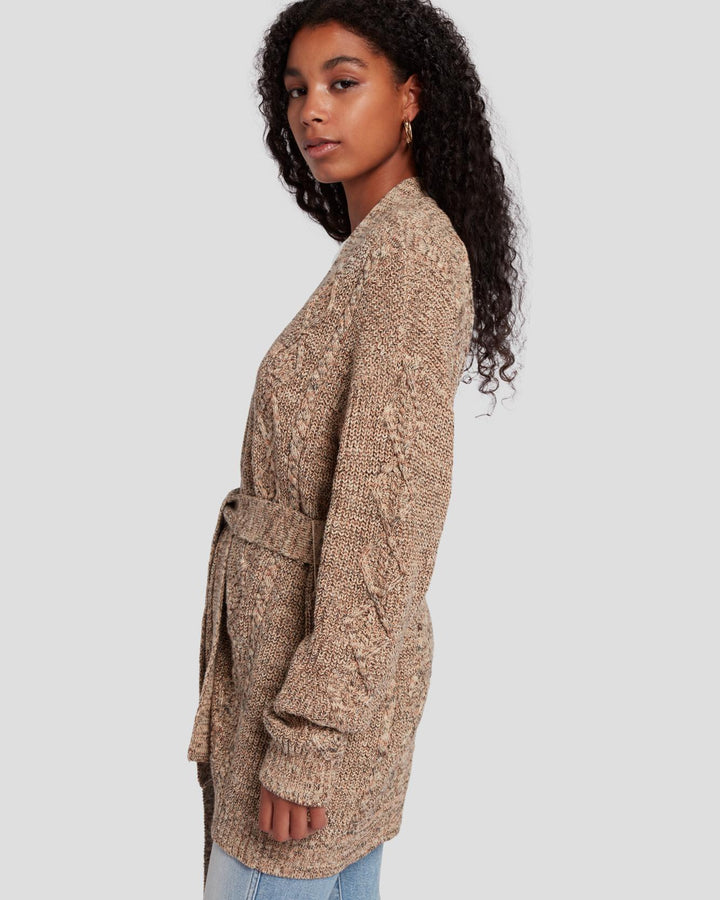 Belted Cardigan in Safari | 7 For All Mankind