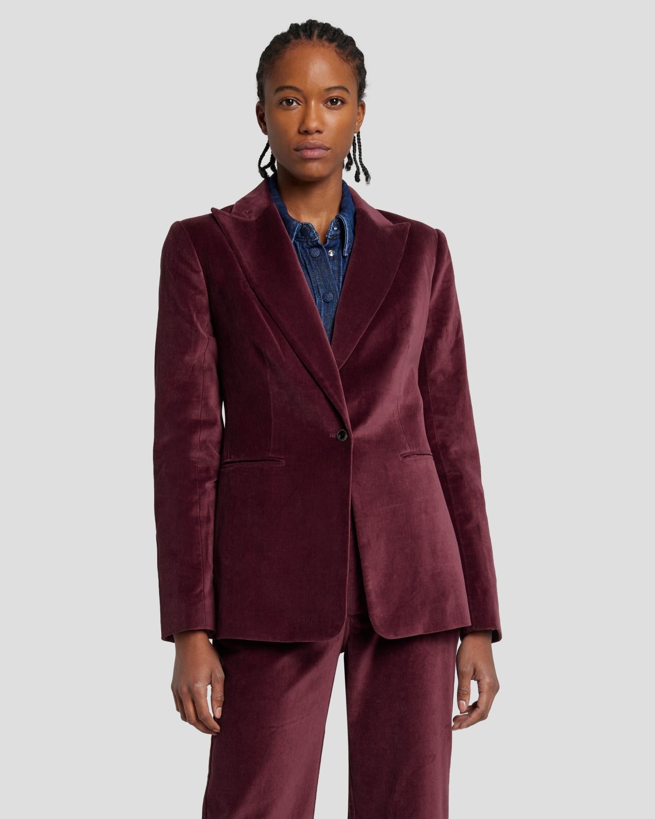 Velvet Blazer in Winetasting | 7 For All Mankind