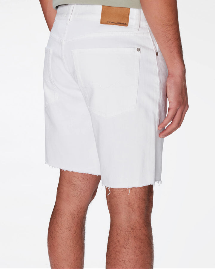 Straight Short in Banter White | 7 For All Mankind Straight Short in Banter White | 7 For All Mankind