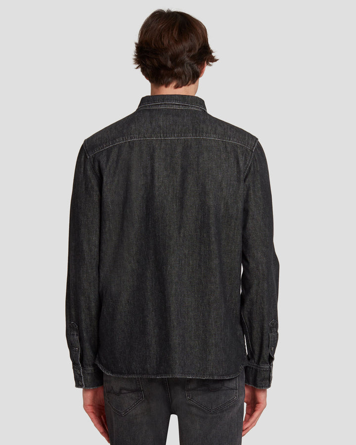 定価4.5万1piu1uguale3 SWEAT DENIM ウエスタンシャツⅣ