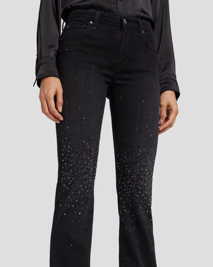 Tailorless Crystal Bootcut in Black Iris