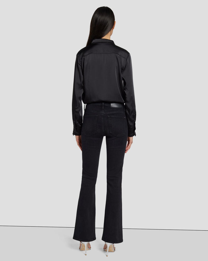Tailorless Crystal Bootcut in Black Iris