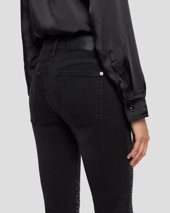 Tailorless Crystal Bootcut in Black Iris