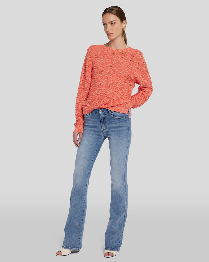 KINDAME High-Waist Semi Bootcut Sサイズ 7 For All Mankind Women's Bootcut Jean, Highline at Amazon