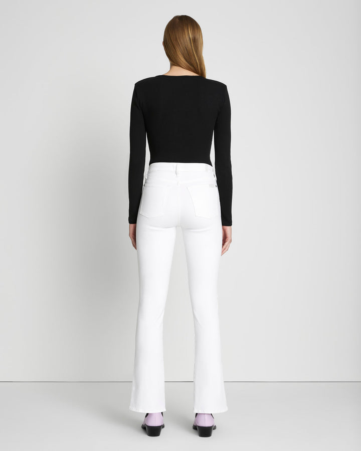 Slim Illusion Kimmie Straight in White | 7 For All Mankind