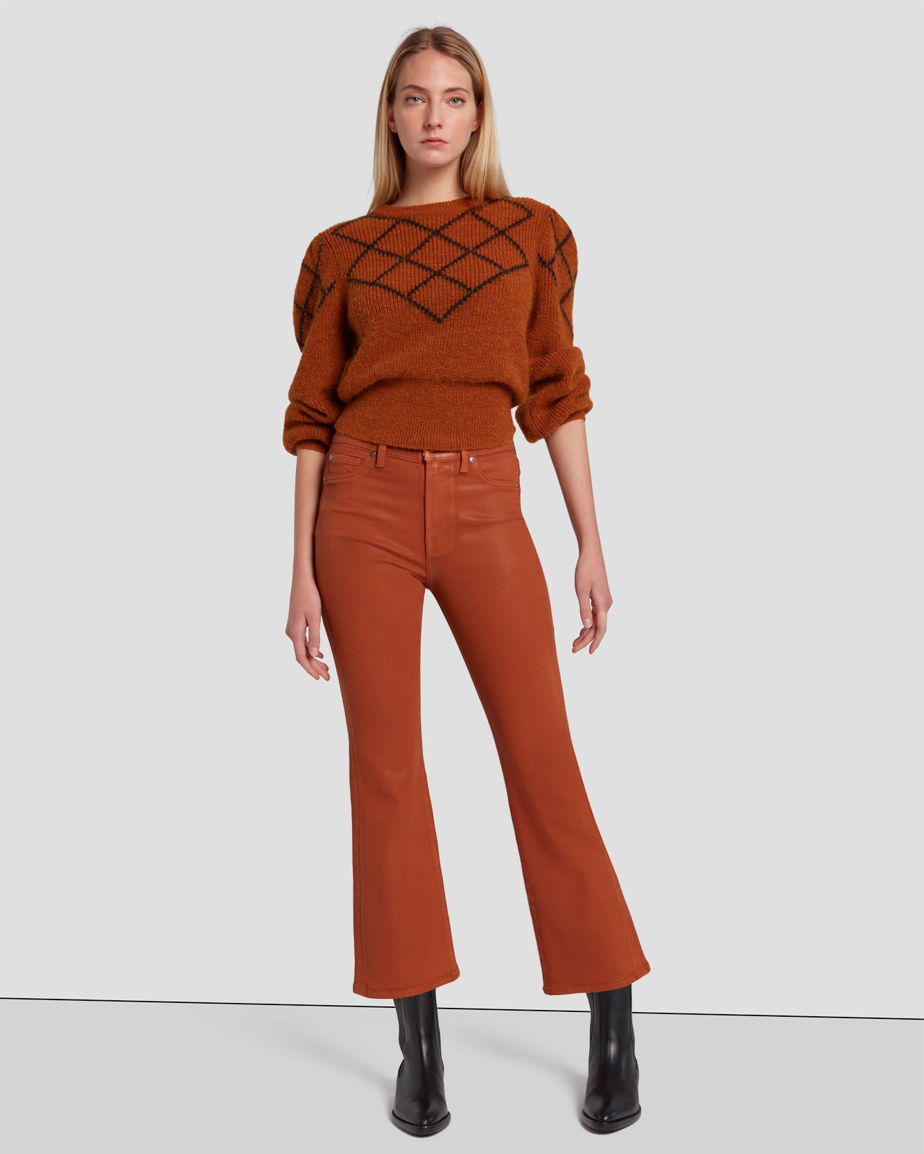 7 for all mankind High Waist Slim Kick Jeans