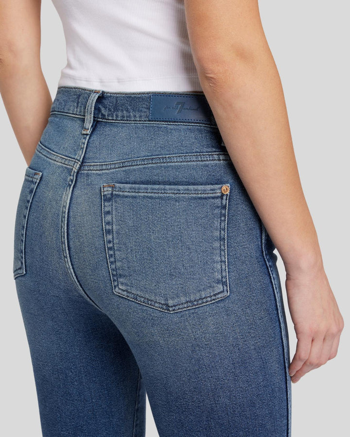 Luxe Vintage High Waist Slim Kick in Sea Level | 7 For All Mankind