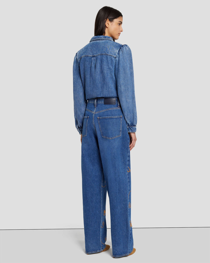 The Jennifer 90s Baggy Jean in Explorer