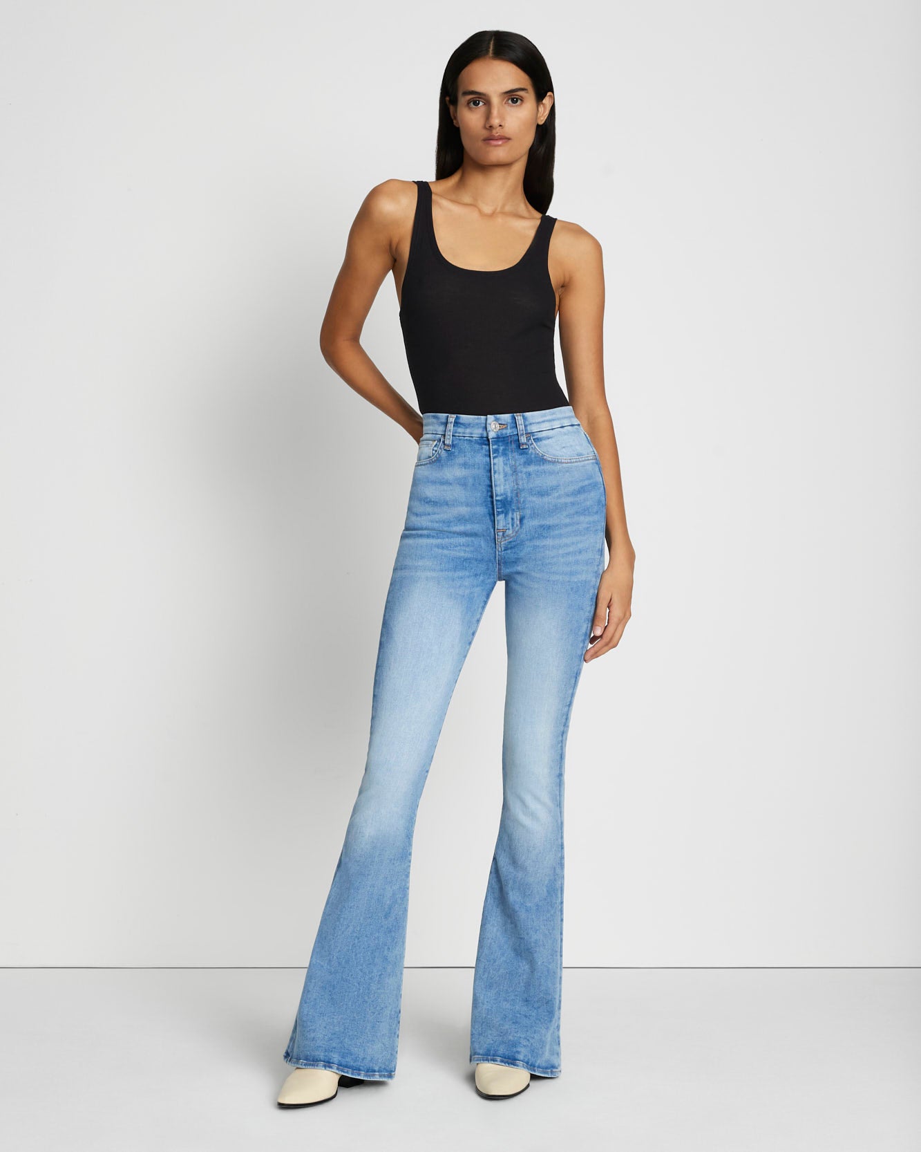 HIGH WAIST SKINNY FLARE DENIM PANTS – COVERCHORD