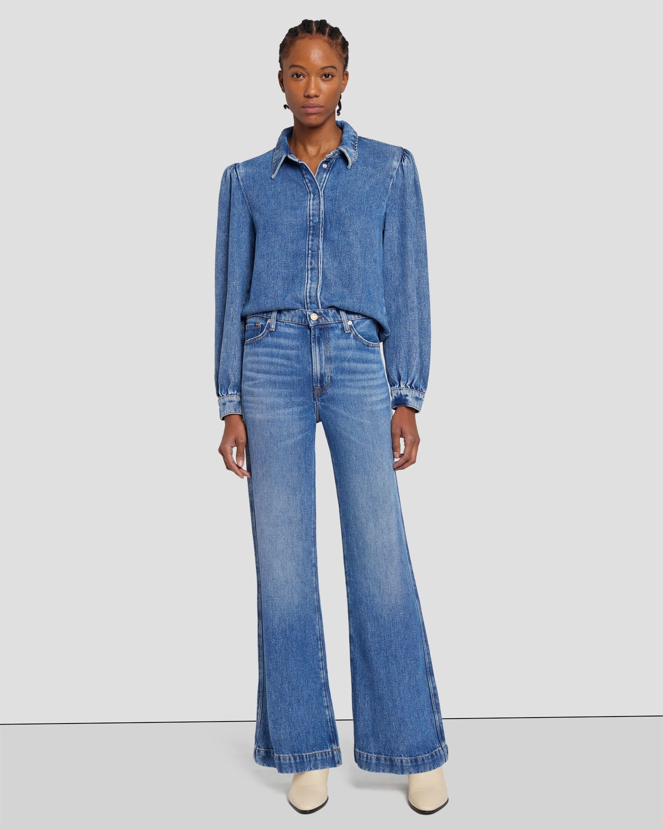 Tailorless Denim Lustre Modern Dojo in Daylily | 7 For All