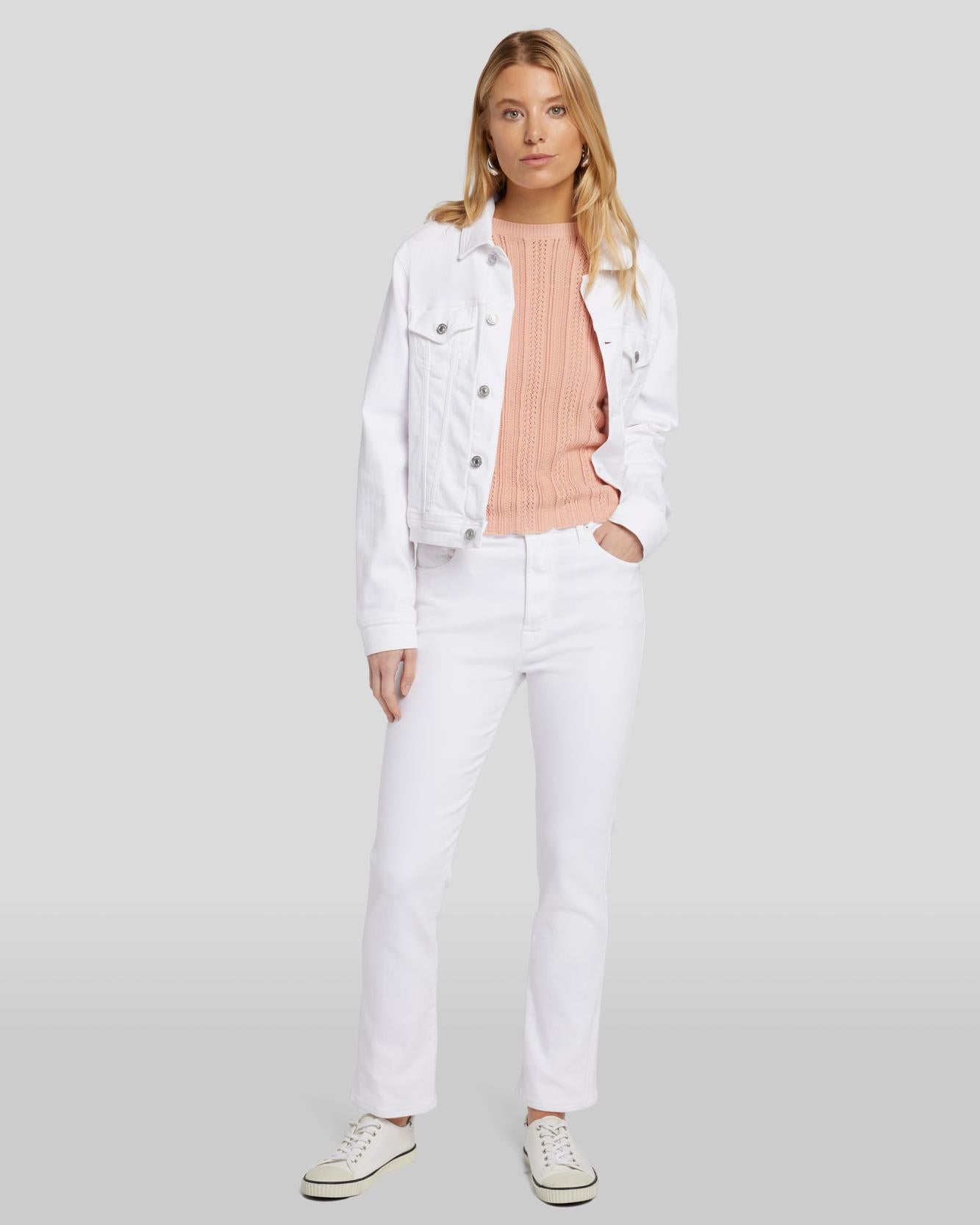デニム・ジーパン 7 For All Mankind 'Easy Slim Ankle' jeans Beauty Denim Easy Slim Cropped In Pinyon | 7 For All Mankind