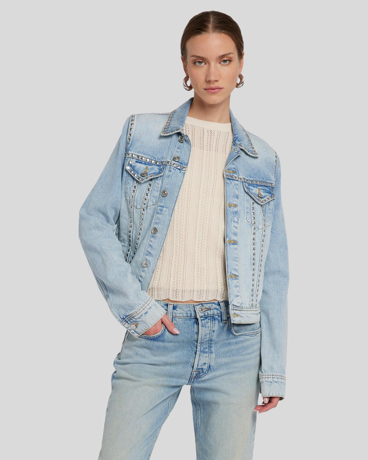 Keep It Cozy Faux Fur-Lined Denim Jacket