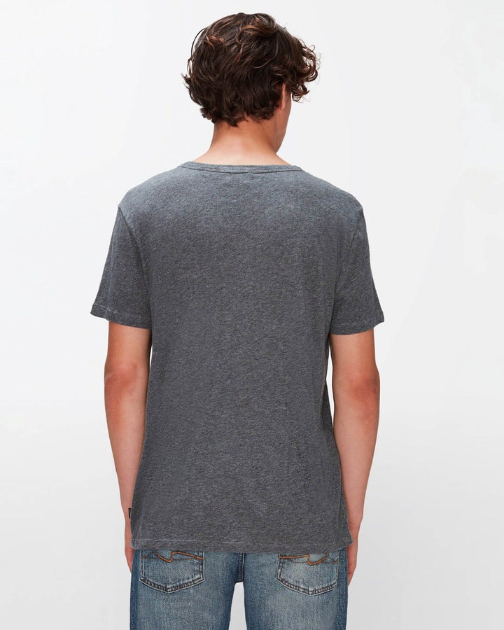 Featherweight Cotton Tee in Heather Grey | 7 For All Mankind