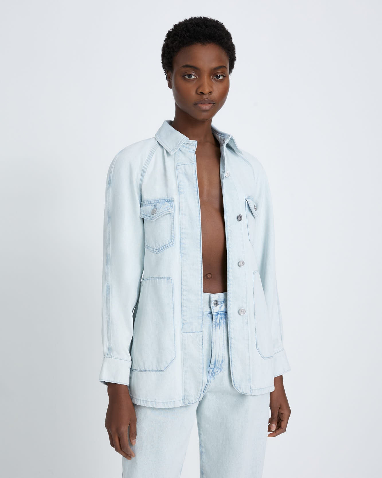 7 for all mankind Denim Field Jacket Denim Jackets