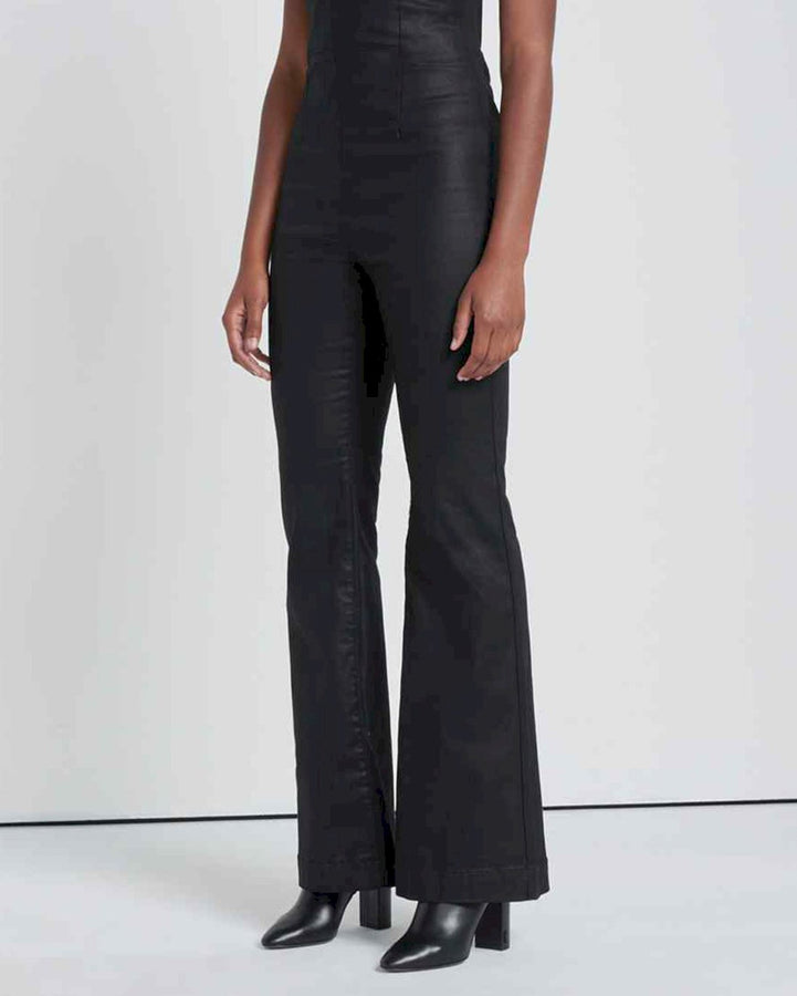 Coated Flare Jumpsuit in Rabbit Hole | 7 For All Mankind