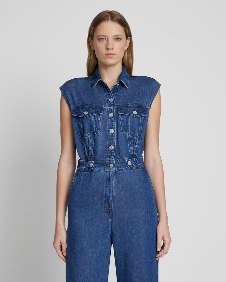 Aggregate more than 149 one piece jean jumpsuit latest