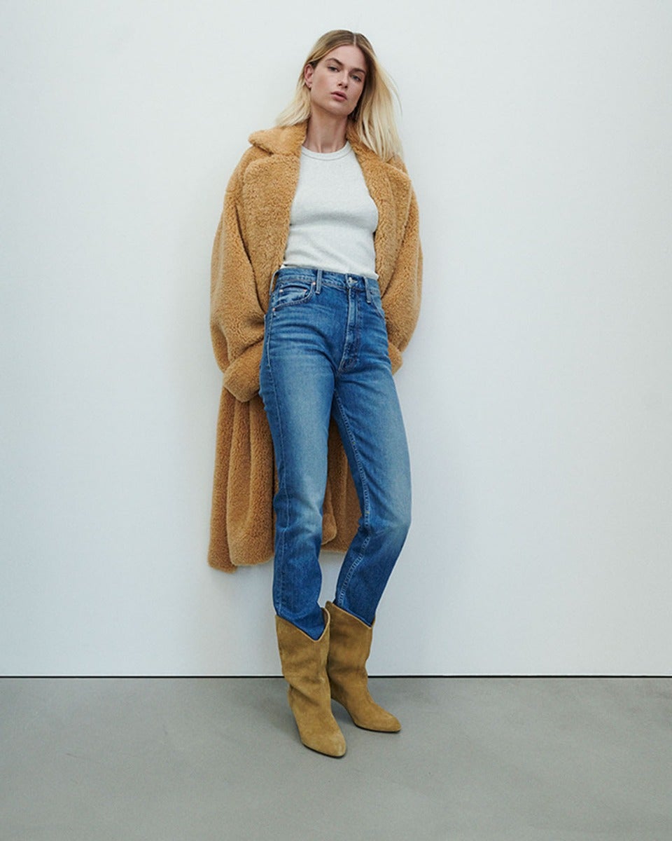 7 for all mankind Shearling Belted Coat Jackets