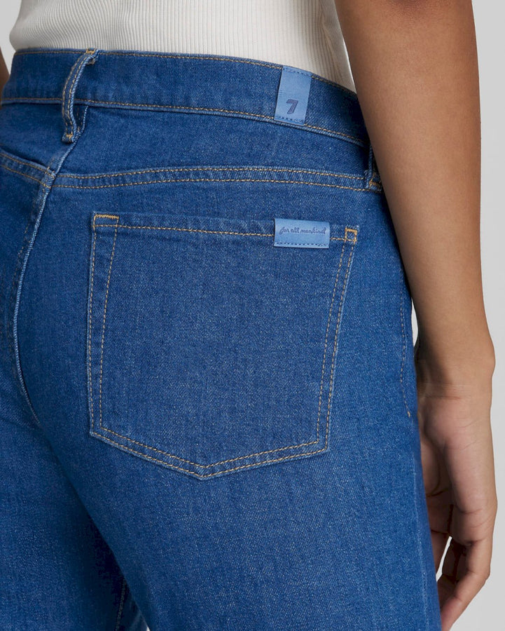 No Filter Low Rise Flare in Aquamarine | 7 For All Mankind