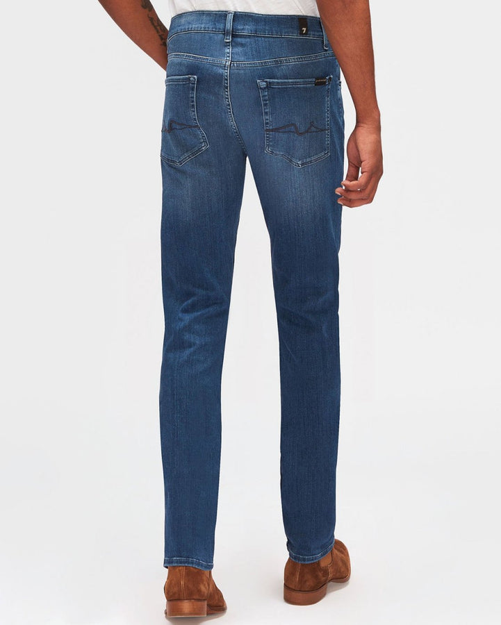 Luxe Performance Plus Slimmy in Mid Blue | 7 For All Mankind